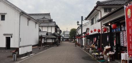 Yamaga, rue du centre-ville historique