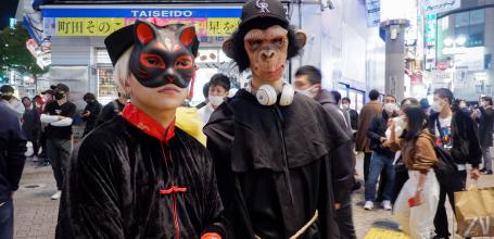 Shibuya (Tokyo), Cosplay animaux pour Halloween