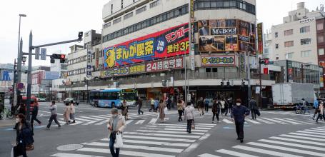Omiya (Saitama), carrefour non loin de la gare