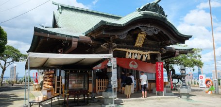 Washio Atago-jinja (Fukuoka), pavillon principal du sanctuaire