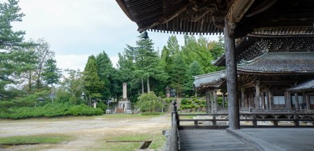 Inami (Nanto, Toyama), vue depuis les pavillons du temple Zuisen-ji