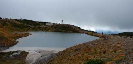 Parc National Daisetsuzan (Hokkaido), vue sur le lac Sugatami-ike à l'automne