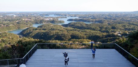 Belvédère de Yokoyama (Shima), panorama sur les îles de la baie d'Ago