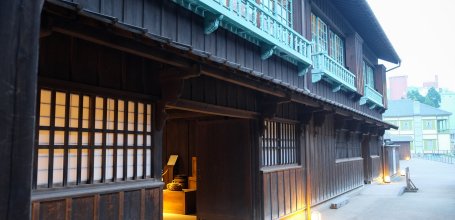 Dejima (Nagasaki), arrière de la résidence du facteur en chef (capitaine néerlandais)