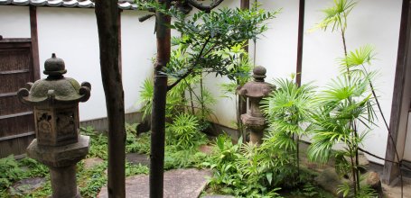 Maison Ohashi (Kurashiki), jardin intérieur de la résidence traditionnelle 2