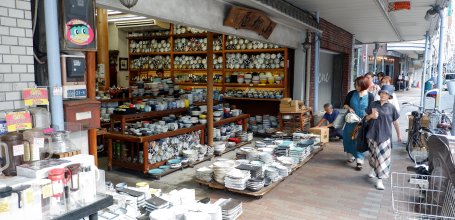 Kappabashi-dori (Tokyo), boutique de vaisselle japonaise