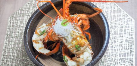 Shinon Washoku Senryu (Osaka), assiette de homard cuit
