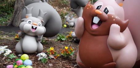 PokéPark Kanto (Tokyo), Statues de Pokémon Rongourmand dans la Pokémon Forest