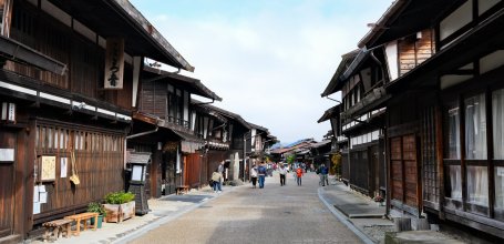 Narai-juku (préfecture de Nagano), Maisons traditionnelles bordant l'ancienne route Nakasendo 4