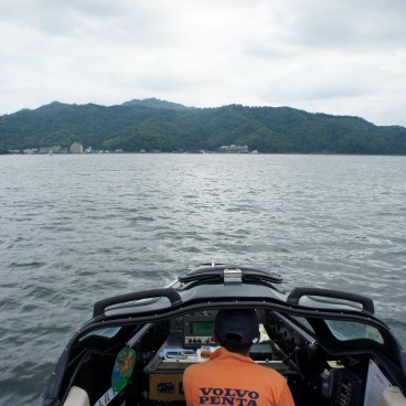 Amanohashidate, traversée en bateau rapide