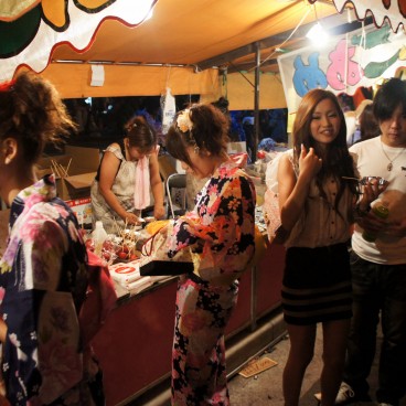Tenjin Matsuri à Osaka, Stand de street food 2