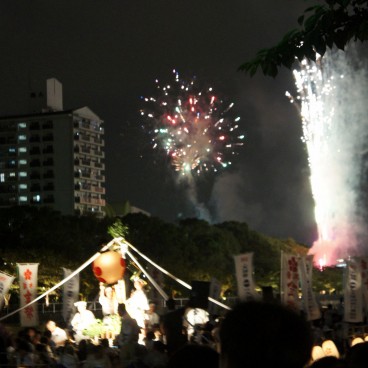 Tenjin Matsuri à Osaka, Feux d'artifice