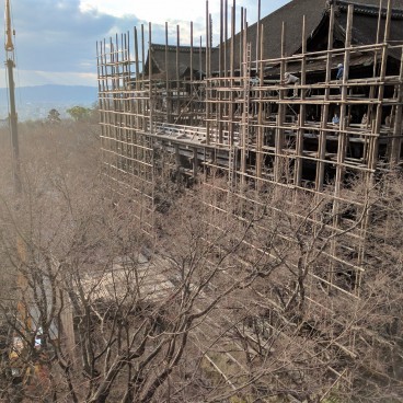 Travaux au Kiyomizu-dera en février 2017