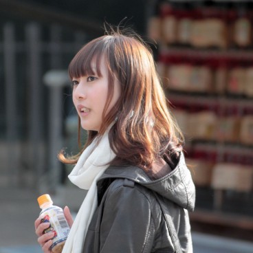 Yasaka-jinja (Kyoto), Japonaise au sanctuaire