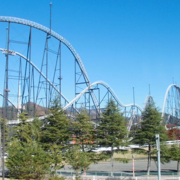 Fuji-Q Highland, juste avant d'arriver à Kawaguchiko