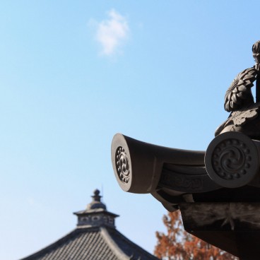 Tofuku-ji (Kyoto), Détail décoratif d'un toit