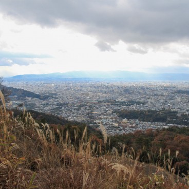 Mont Daimonji à Kyoto, Vue sur la ville depuis le sommet en automne