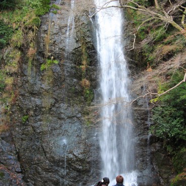 Parc de Minoh en automne, cascade