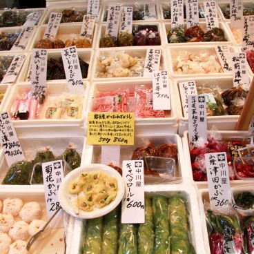 Marché aux poissons de Tsukiji, Stand de traiteur au marché extérieur 2