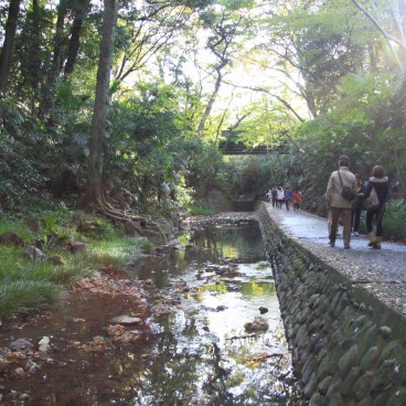 Vallée Todoroki (Tokyo), sentier pédestre au bord de l'eau 8