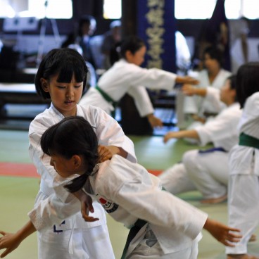 Butokuden à Kyoto, Entraînement de jeunes judokas