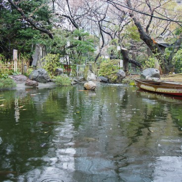 Tokyo, Atago-jinja, étang