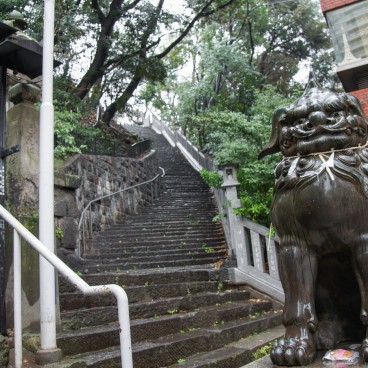 Tokyo, Atago-jinja, escalier secondaire