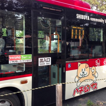Bus Hachiko dans l'arrondissement de Shibuya à Tokyo 4