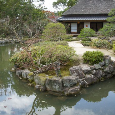 Isui-en (Nara), Maison de thé Sanshutei