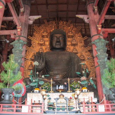 Todai-ji (Nara), Statue du Grand Bouddha Dainichi Nyorai dans le Daibutsu-den