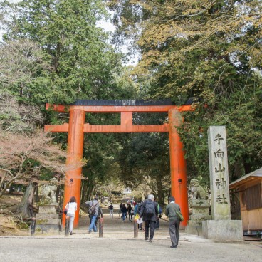 Todai-ji (Nara), Torii du sanctuaire Tamukeyama Hachiman-gu