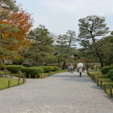 Temple Byodo-in à Uji, Vue du jardin du temple