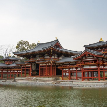 Temple Byodo-in à Uji, Vue d'ensemble du Pavillon du Phénix