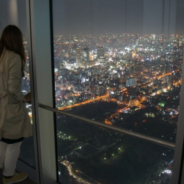 Osaka, Abeno Harukas, Vue nocturne