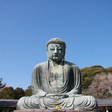 Kotoku-in (Kamakura), Grande statue en bronze de Bouddha assis