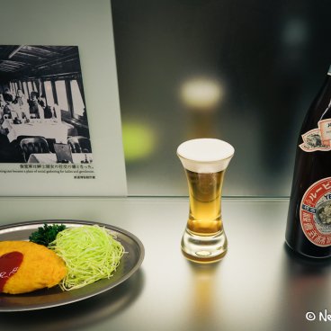 Musée Yebisu (Tokyo), Plat typique accompagné de bière Yebisu (Ancienne exposition)