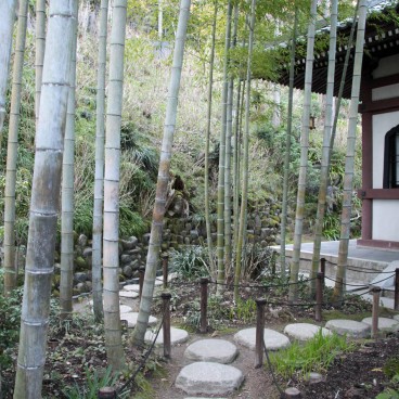 Hase-dera (Kamakura), Bosquet de bambous