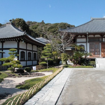 Hase-dera (Kamakura), Jardin sec près du pavillon Sho-in