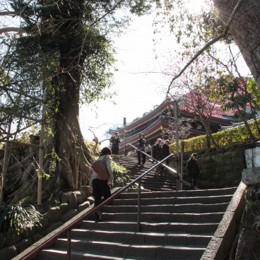 Hase-dera (Kamakura), Escalier pour accéder au sommet