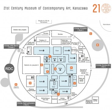 Plan du Musée d'art contemporain du 21e siècle à Kanazawa