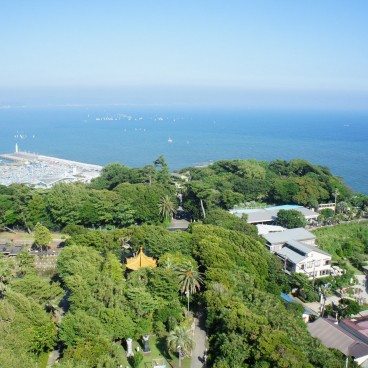 jardin Samuel Cocking (Enoshima), panorama depuis la tour Sea Candle