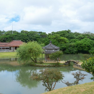 Shikina-en à Okinawa, Vue d'ensemble sur les constructions du jardin
