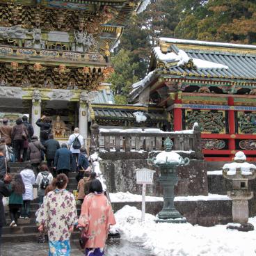 Toshogu à Nikko, porte Yomeimon et mur Sukibei