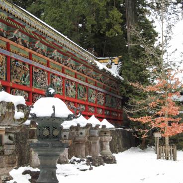 Toshogu à Nikko, mur Sukibei