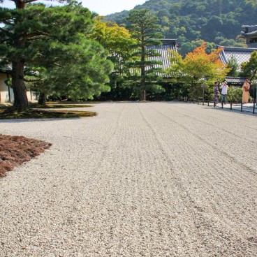 Tenryu-ji (Arashiyama, Kyoto), jardin zen et enceinte du temple 3