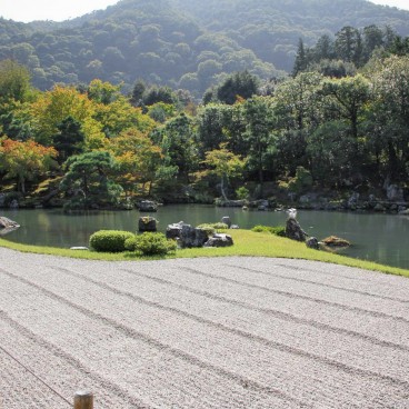 Tenryu-ji (Arashiyama, Kyoto), jardin zen et enceinte du temple 2