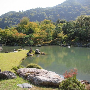 Tenryu-ji (Arashiyama, Kyoto), plan d'eau du temple