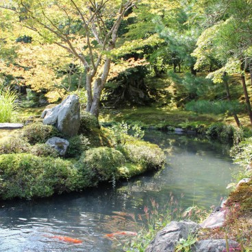 Tenryu-ji (Arashiyama, Kyoto), plan d'eau du temple 2