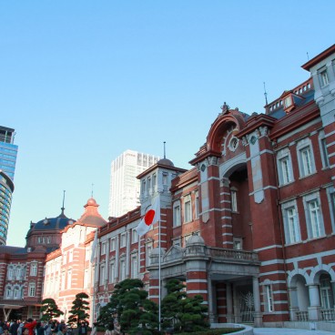 Gare de Tokyo côté Marunouchi, entrée centrale 3