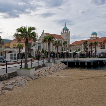 Seaside Momochi (Fukuoka), Vue sur Marizon au coucher du soleil 3